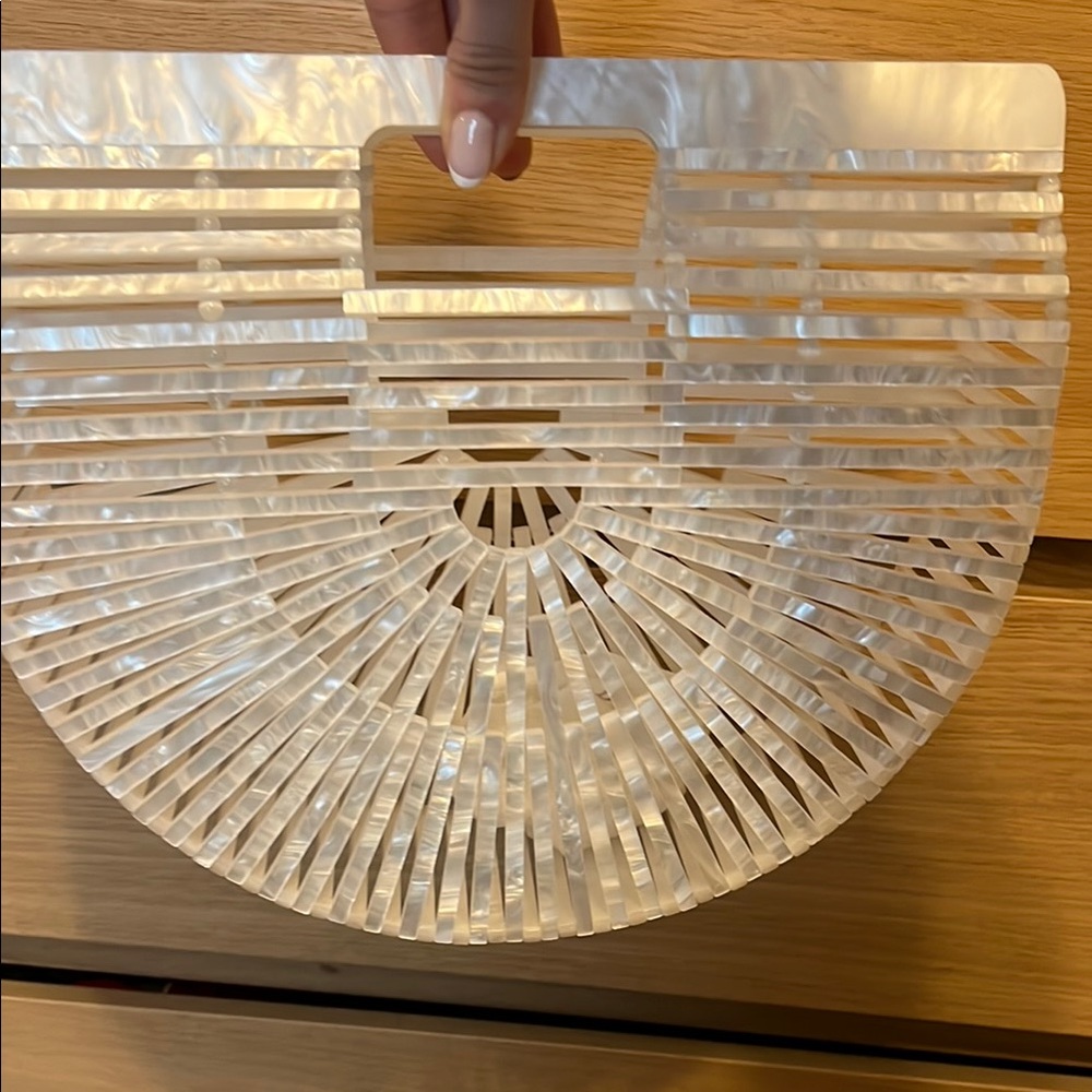 White Acrylic Handbag